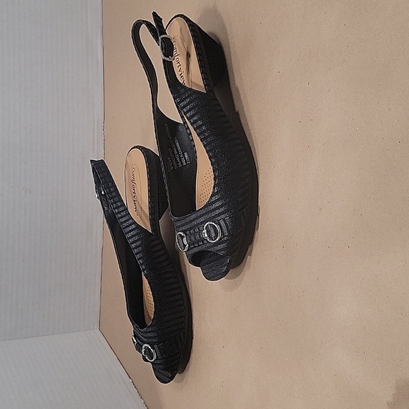 Comfortview PeepToe Sling Back Size 7.5W - Picture 3 of 7